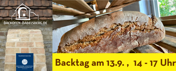 Backtag am 13. 09. 2026